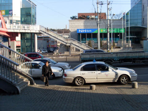 韓國江原道春川巴士總站步行往住宿區路線