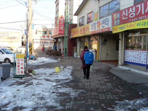 韓國江陵綜合客運站前往江陵住宿地圖路線